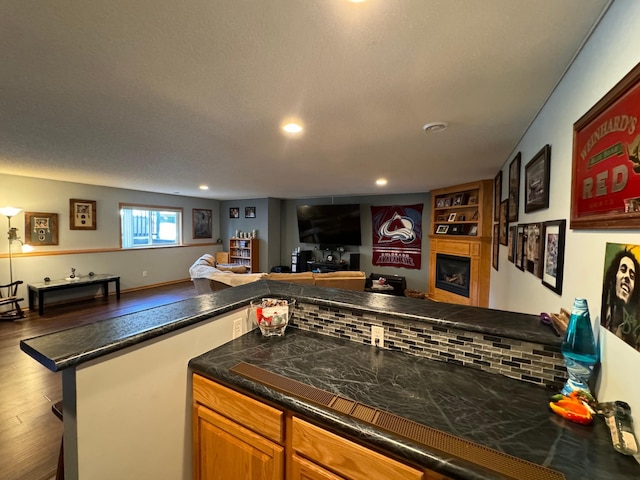 6158 Forest Boulevard Trl, Wyoming, MN 55092 - bar area with wood finished floors, recessed lighting, and a fireplace