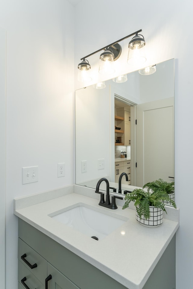 bathroom featuring vanity