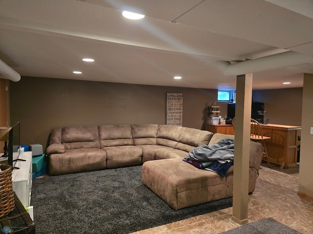 2105 7th St S, Moorhead, MN 56560 - living room with recessed lighting and bar