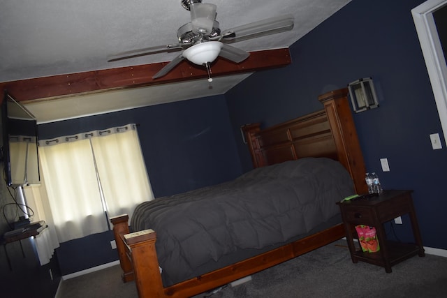 1706 Alcott Ave, Buse Twp, MN 56537 - bedroom with carpet floors, baseboards, and a ceiling fan