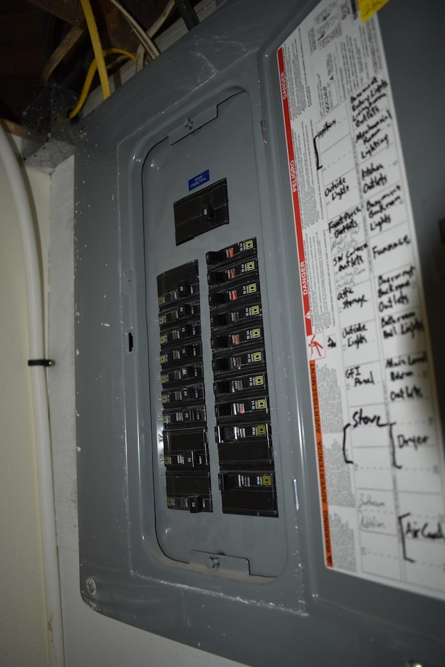 1706 Alcott Ave, Buse Twp, MN 56537 - utility room with electric panel