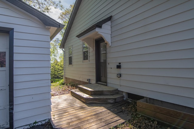 504 Wisconsin Ave N, Frederic, WI 54837 - view of wooden terrace