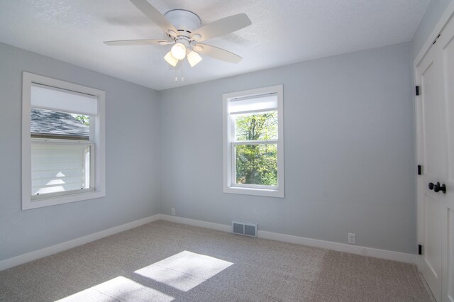 504 Wisconsin Ave N, Frederic, WI 54837 - carpeted spare room featuring plenty of natural light, baseboards, and ceiling fan