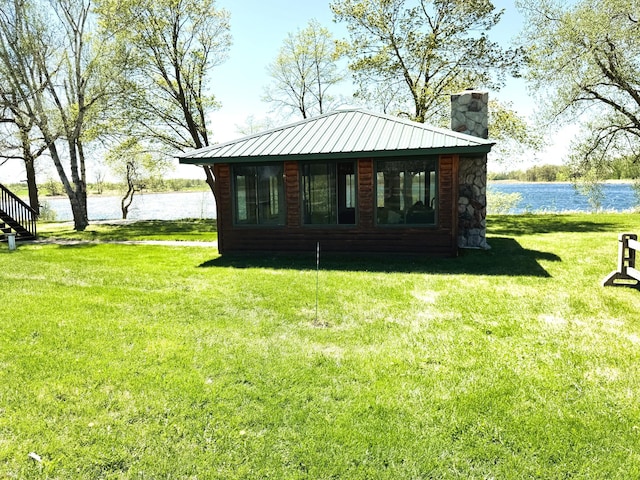35918 410th Ave SE, Queen Twp, MN 56542 - view of outdoor structure featuring a water view
