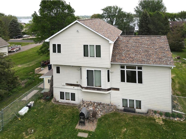9386 Jennifer Ct, Chisago Lake Twp, MN 55013 - back of house with a shingled roof