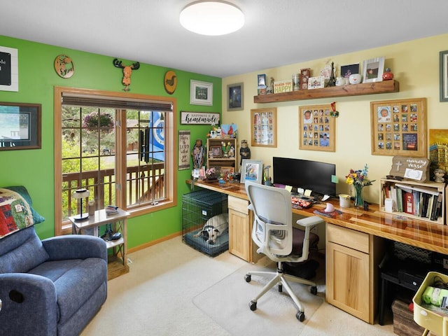 9386 Jennifer Ct, Chisago Lake Twp, MN 55013 - home office with light carpet and baseboards