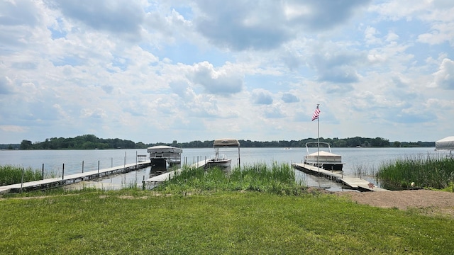 9386 Jennifer Ct, Chisago Lake Twp, MN 55013 - dock with a water view
