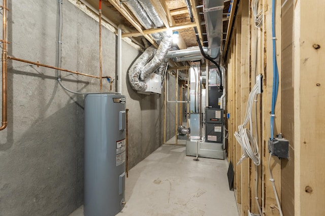 20105 Glenbrook Path, Lakeville, MN 55044 - utility room with electric water heater and heating unit