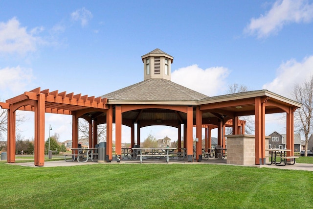 12187 Dunkirk St NE, Blaine, MN 55449 - view of property's community featuring a gazebo and a lawn