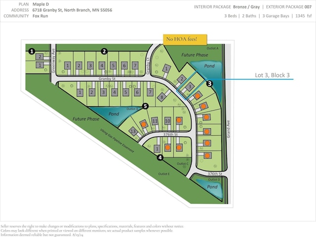 6718 Granby St, North Branch, MN 55056 - map showing property parcels