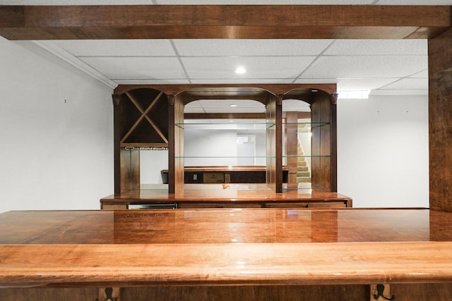 1409 Smith Ave S, West Saint Paul, MN 55118 - detailed view of a paneled ceiling