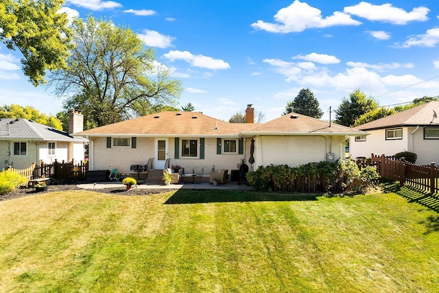 1409 Smith Ave S, West Saint Paul, MN 55118 - back of property featuring a chimney and a patio