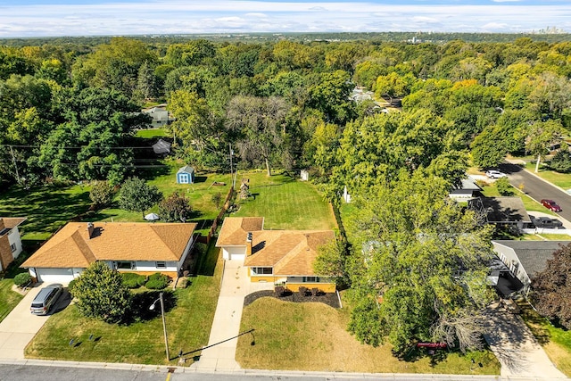 1409 Smith Ave S, West Saint Paul, MN 55118 - aerial view of a heavily wooded area