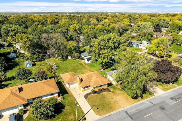 1409 Smith Ave S, West Saint Paul, MN 55118 - aerial view of residential area with a heavily wooded area