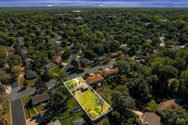 1409 Smith Ave S, West Saint Paul, MN 55118 - aerial view of property and surrounding area featuring property parcel outlined and nearby suburban area