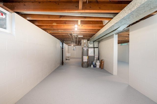 328 County Road B2 W, Roseville, MN 55113 - basement with water heater and a sink
