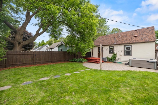 5629 35th Ave S, Minneapolis, MN 55417 - view of yard featuring a patio area and a hot tub