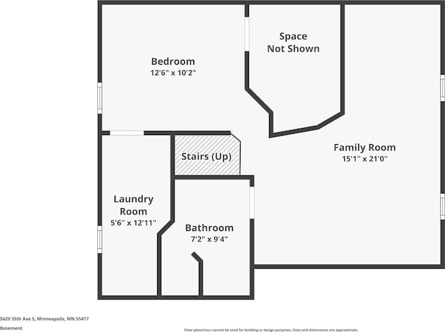 5629 35th Ave S, Minneapolis, MN 55417 - room layout