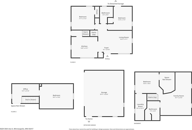 5629 35th Ave S, Minneapolis, MN 55417 - floor plan / room layout