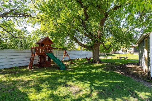 412 Hill Ave, Crookston, MN 56716 - view of yard featuring a playground