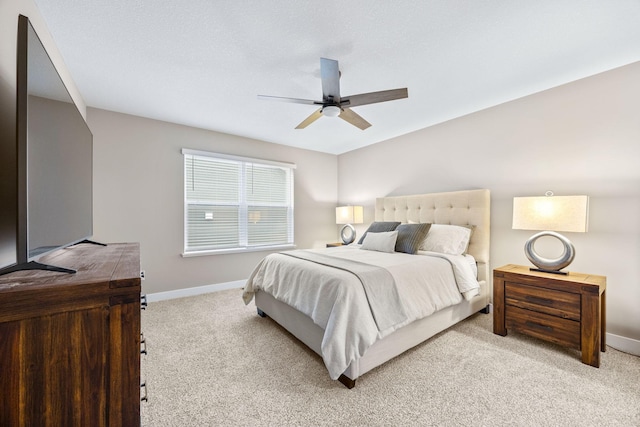 12262 71st St NE, Otsego, MN 55330 - bedroom with light colored carpet, baseboards, and ceiling fan