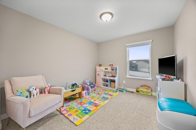 12262 71st St NE, Otsego, MN 55330 - playroom with carpet floors, baseboards, and a textured ceiling