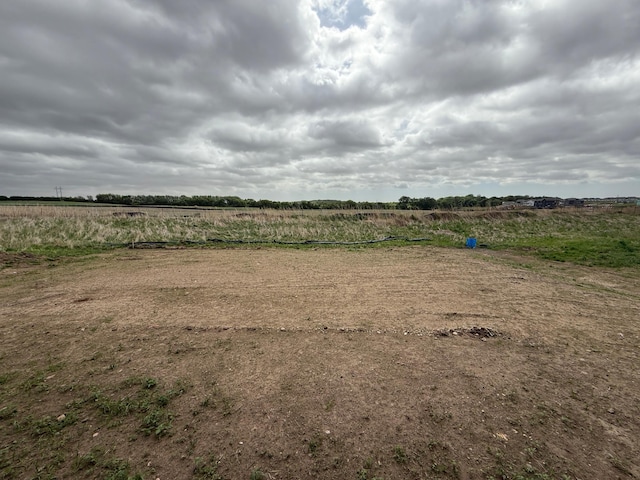 view of yard with a view of countryside
