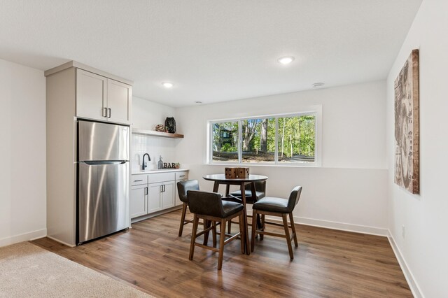 14633 Packard St NE, Ham Lake, MN 55304 - dining room with wood finished floors and recessed lighting