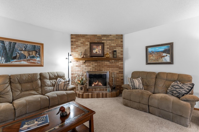 9755 Egret Blvd NW, Coon Rapids, MN 55433 - carpeted living area featuring a fireplace