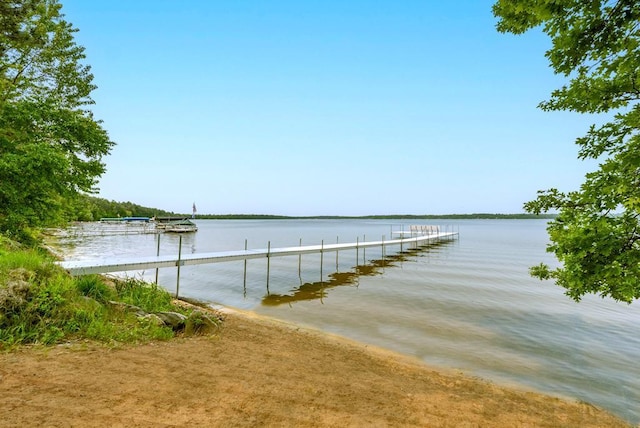 22855 Lake Hubert Dr, Lake Edward Twp, MN 56401 - dock area with a water view