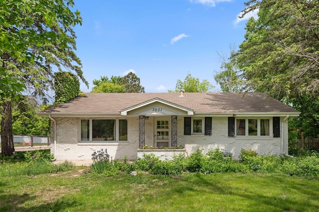 3801 Vandan Rd, Minnetonka, MN 55345 - ranch-style home featuring brick siding and a chimney