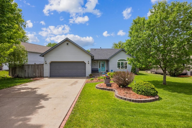 1435 104th Ln NW, Coon Rapids, MN 55433 - ranch-style home with a garage, driveway, and a shingled roof