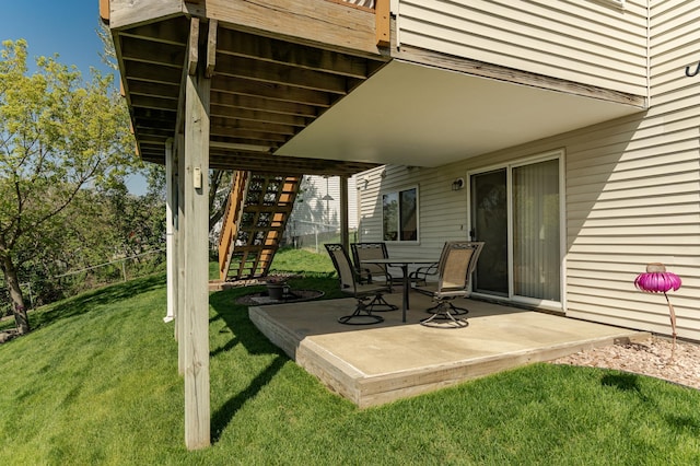 4822 3rd St NW, Rochester, MN 55901 - view of patio featuring stairs