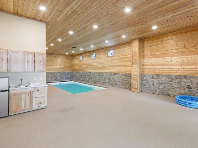 17394 Sunset Trl SW, Prior Lake, MN 55372 - view of swimming pool with a sink
