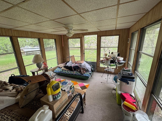 54202 Memory Ln NE, Waskish, MN 56685 - sunroom / solarium featuring healthy amount of natural light and a ceiling fan