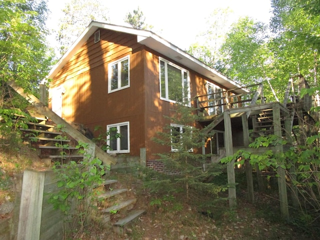 50532 County 29, Bemidji, MN 56601 - view of side of home featuring stairway and a deck