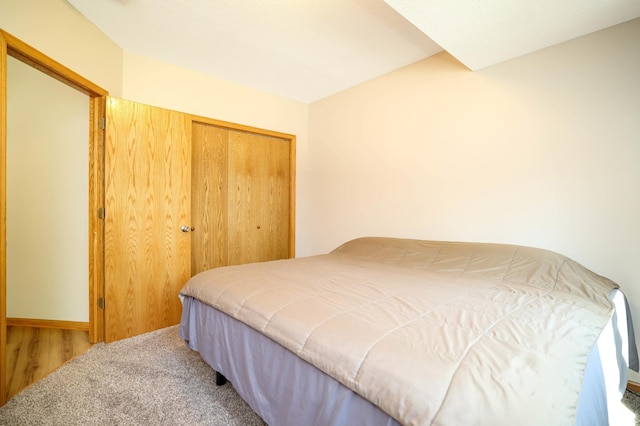 bedroom with a closet