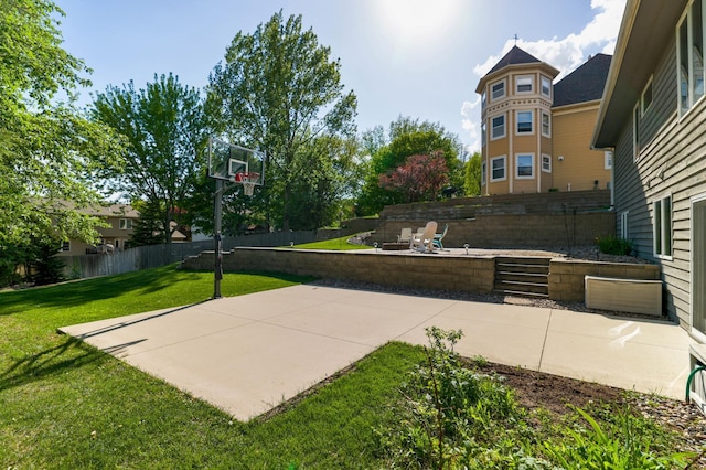 view of basketball court