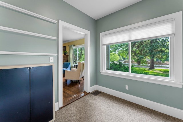 carpeted bedroom with baseboards and a closet