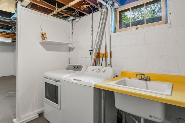 laundry area featuring separate washer and dryer