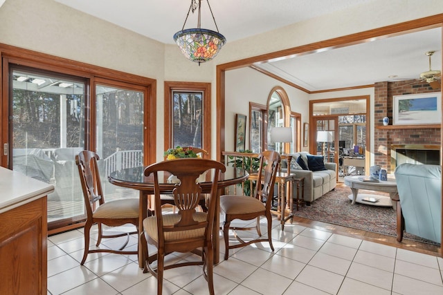 1438 Kings Wood Rd, Eagan, MN 55122 - dining area featuring light tile patterned floors