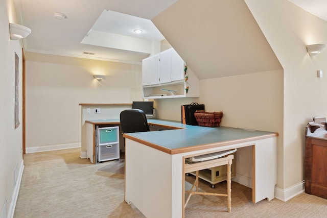 1438 Kings Wood Rd, Eagan, MN 55122 - office space with light carpet, baseboards, and crown molding