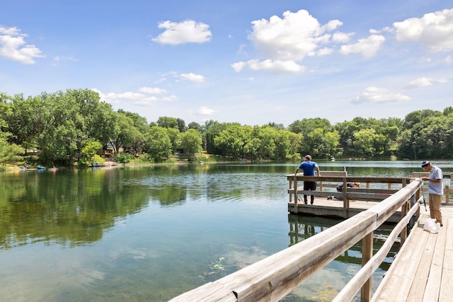 1438 Kings Wood Rd, Eagan, MN 55122 - dock featuring a water view