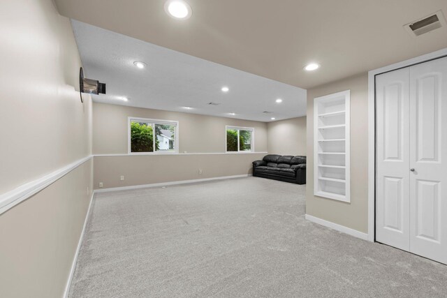 824 96th Ln NE, Blaine, MN 55434 - basement with carpet and recessed lighting