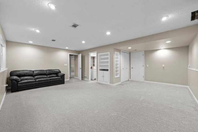 824 96th Ln NE, Blaine, MN 55434 - living area featuring recessed lighting and light colored carpet