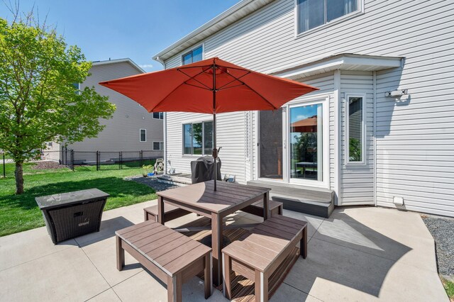 1005 Hope Ave, Jordan, MN 55352 - view of patio / terrace with outdoor dining area