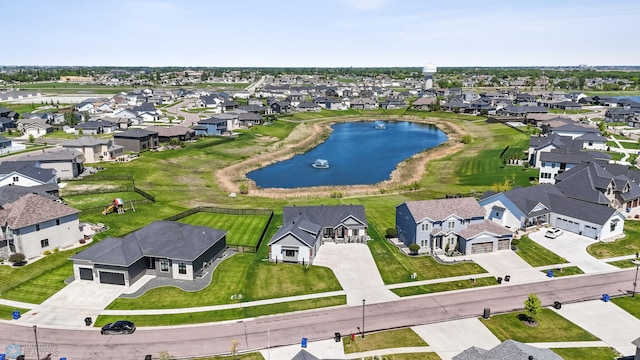 1991 69th Ave S, Fargo, ND 58104 - aerial view of property's location with nearby suburban area and a nearby body of water