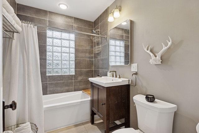 3313 Yosemite Ave S, Saint Louis Park, MN 55416 - bathroom with toilet, shower / bath combo, and vanity