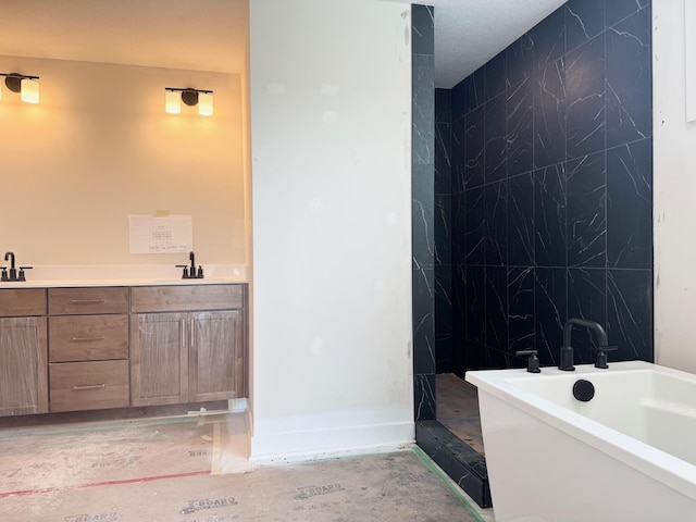 17970 103rd Ave N, Maple Grove, MN 55311 - bathroom featuring a freestanding bath and double vanity