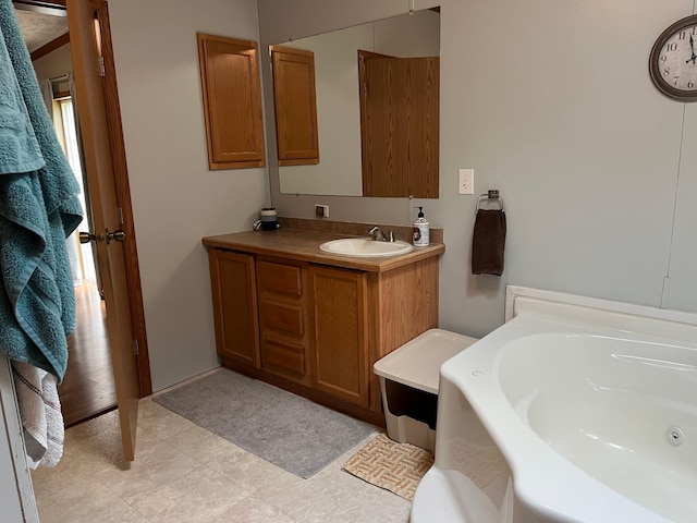1141 Mahogany St, Mora, MN 55051 - full bath with a jetted tub and vanity